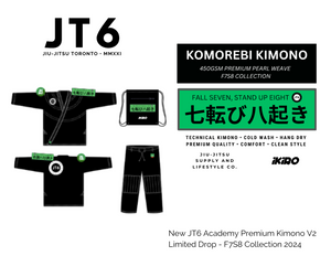 KOMOREBI KIMONO - Black (new JT6 Academy Kimono V2 special edition release)